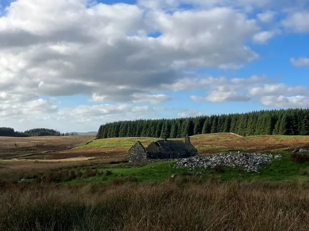 Napper's Cottage with a chambered cairn