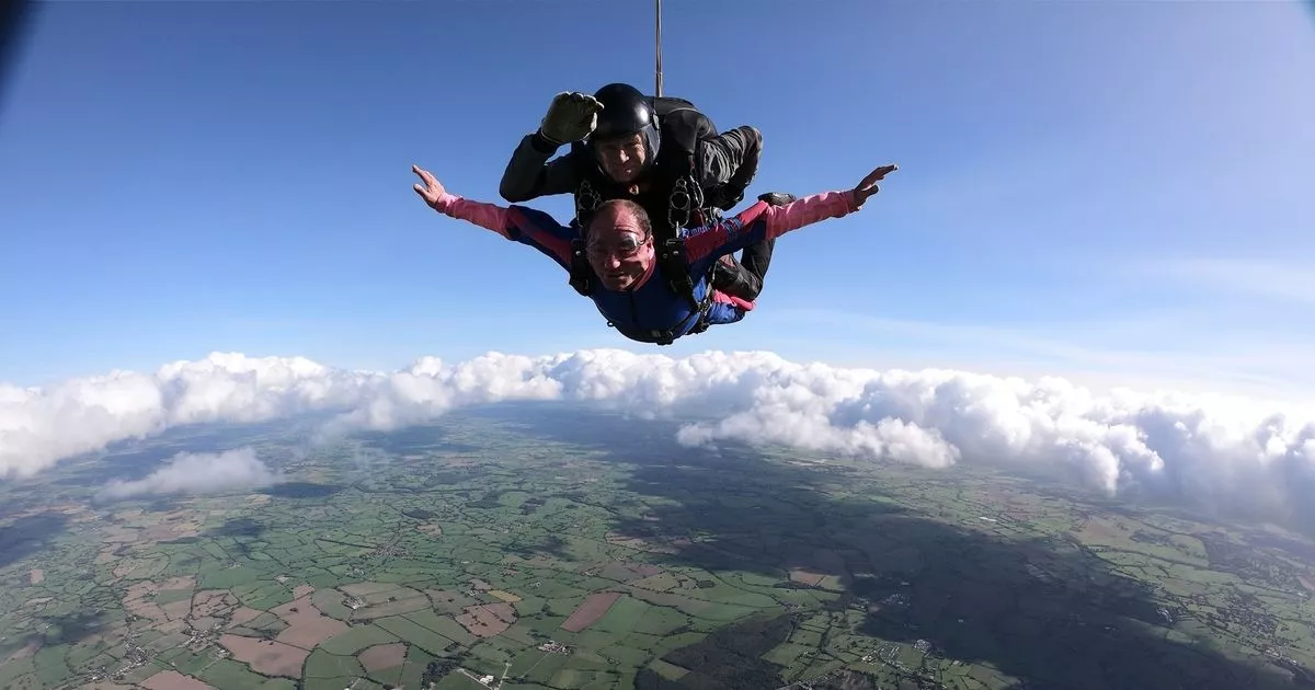 High-fliers at Dumfriesshire business tackle skydive for charity