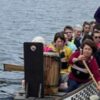 Dragon Boats on Loch Ken holding fundraising party