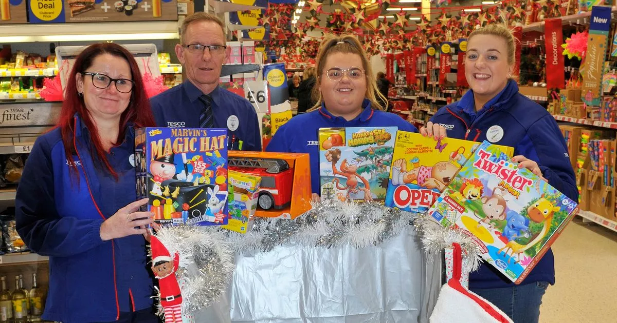 Dumfries Tesco Peel Centre staff back Dumfries and Galloway Standard Toy Appeal