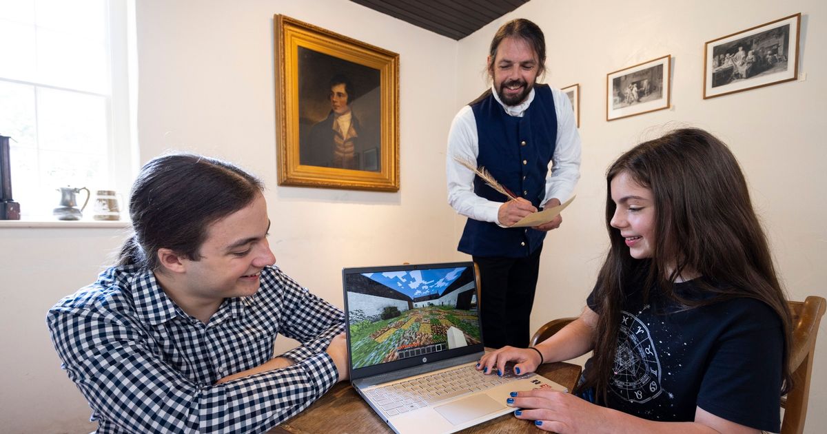 Minecraft recreation of Dumfries and Galloway farm where Robert Burns lived is launched