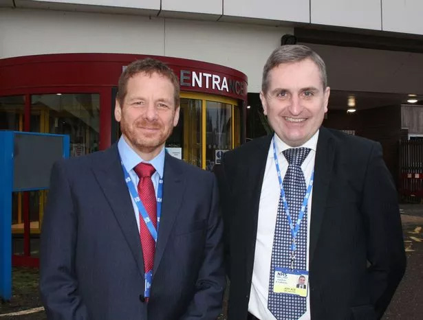 NHS DG chairman Nick Morris and chief executive Jeff Ace