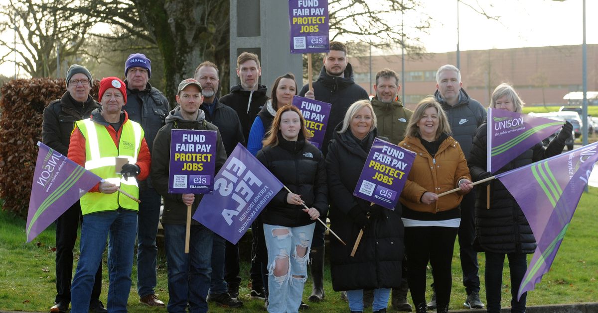 Dumfries and Galloway College staff take strike action in row over pay and jobs