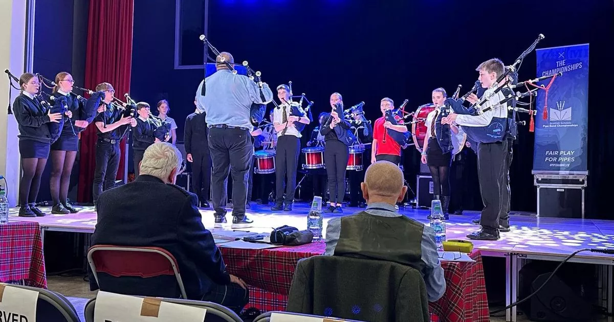 Dumfries and Galloway Schools Pipe Band makes successful return to competition