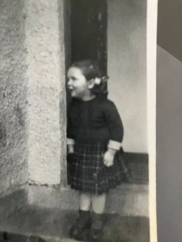 Linda at Evanton, aged three