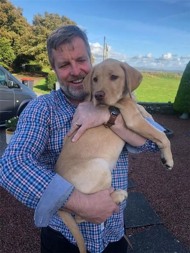 Finlay Carson with his Labrador Corrie
