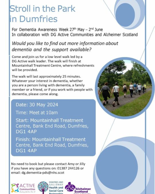 For Dementia Awareness Week 27 May - 2 June two #strollinthepark have been organ...
