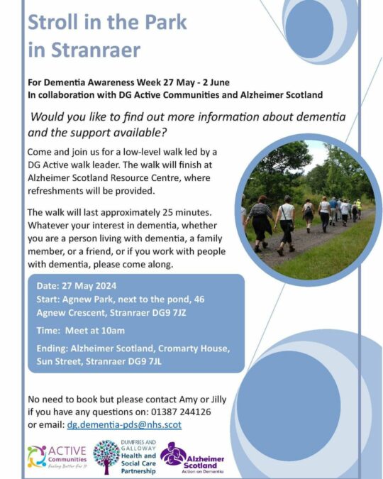 For Dementia Awareness Week 27 May - 2 June two #strollinthepark have been organ...