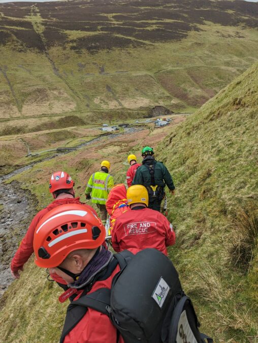 Mountain rescue officers from Police Scotland Dumfries & Galloway recently joine...