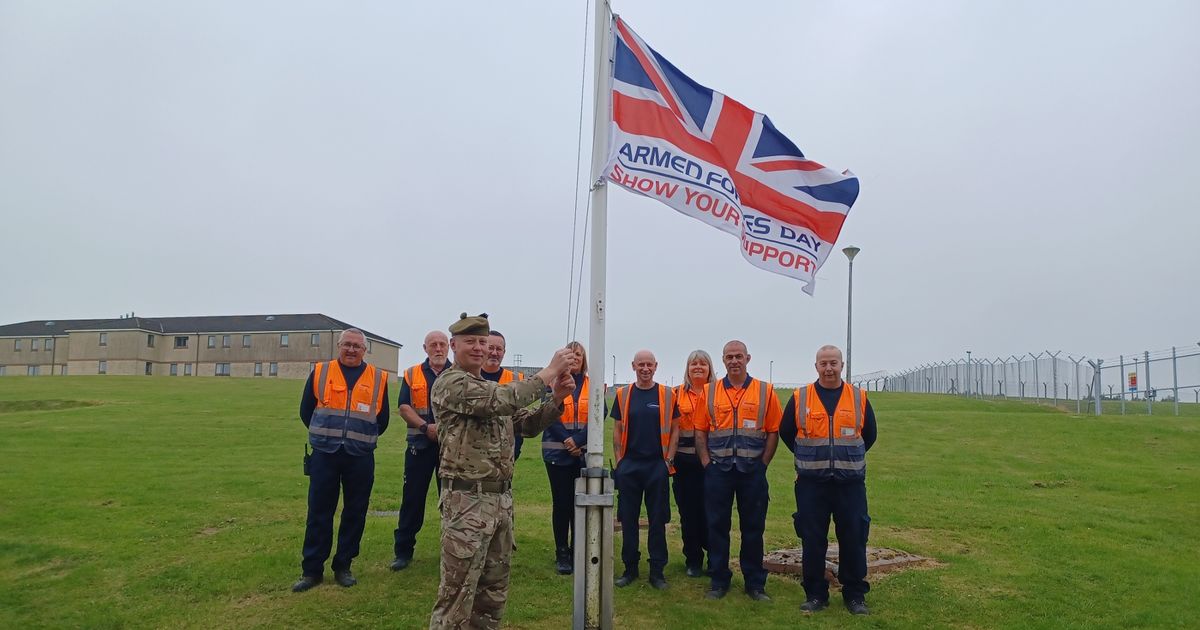 Kirkcudbright Training Centre staff marking Armed Forces Week