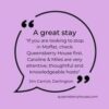More lovely feedback from a very appreciative guest. Read more of our reviews h...