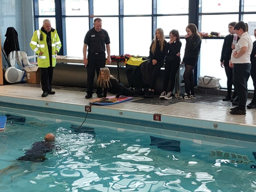 As part of National Drowning Prevention Week,  pupils from S1 at Stranraer Acade...