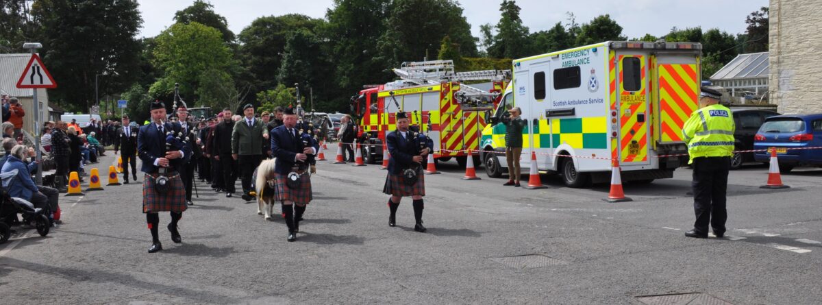 Community officers from Stranraer and Newton Stewart attended a commemoration ev...