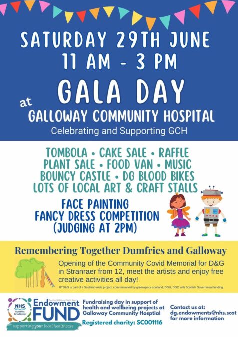 Gala Day at the Galloway Community Hospital in #stranraer on 29 June with Dumfri...