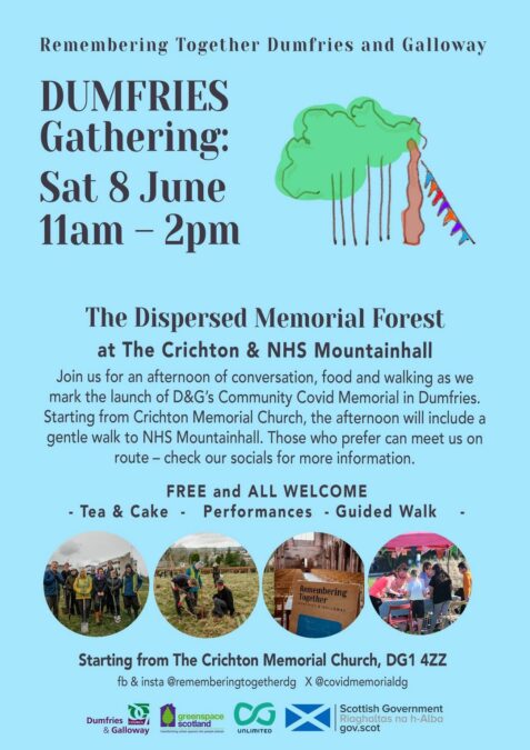Opening the Dispersed Memorial Forest in Dumfries this Saturday 8 June at The Cr...