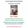 The next cancer support group meeting takes place in Dumfries tomorrow evening...