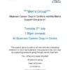 The next men's support cancer group takes place tomorrow Stranraer Cancer Drop I...